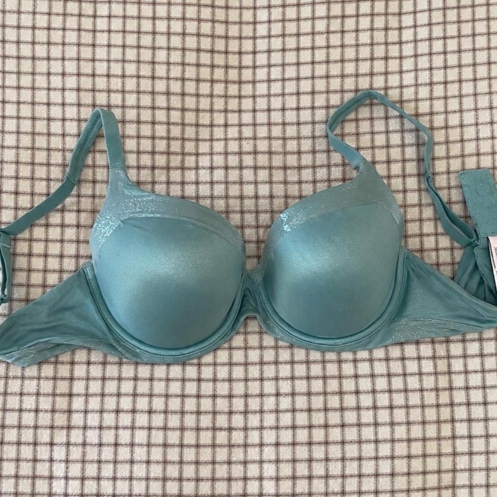 Victoria's Secret Teal Shimmer Push-Up Bra 36C